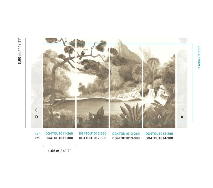 Vliesová fototapeta  na zeď, příroda, krajina, DG4TOU1011-300, Wall Designs IV, Khroma by Masureel