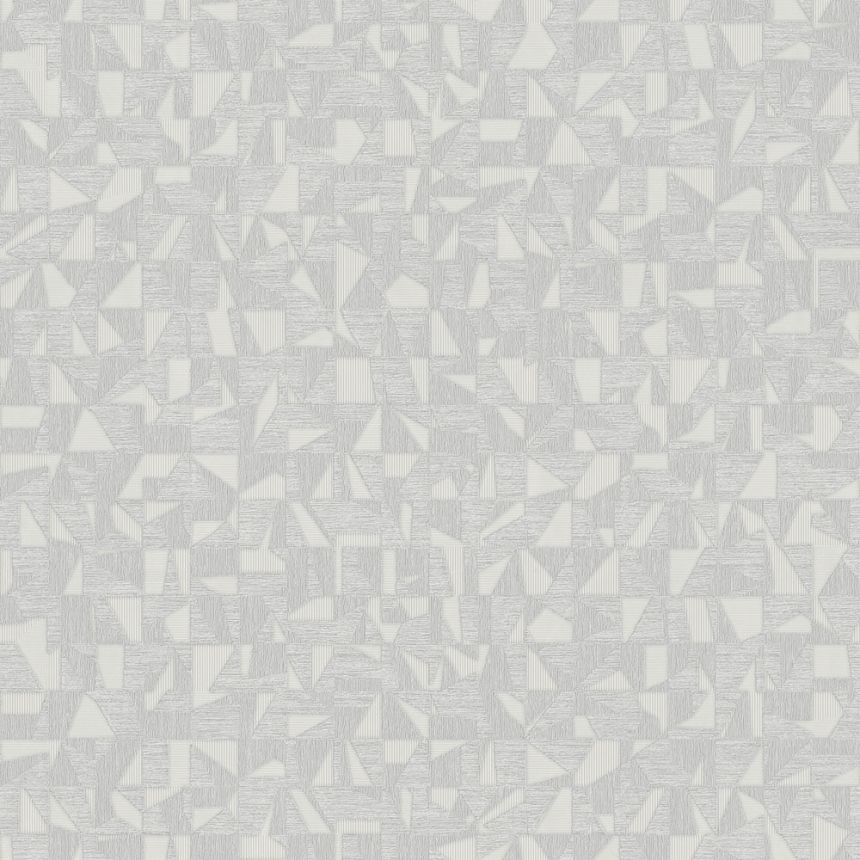 Geometrická vliesová tapeta na zeď, šedá, 1512-2, Vera, AdaWall