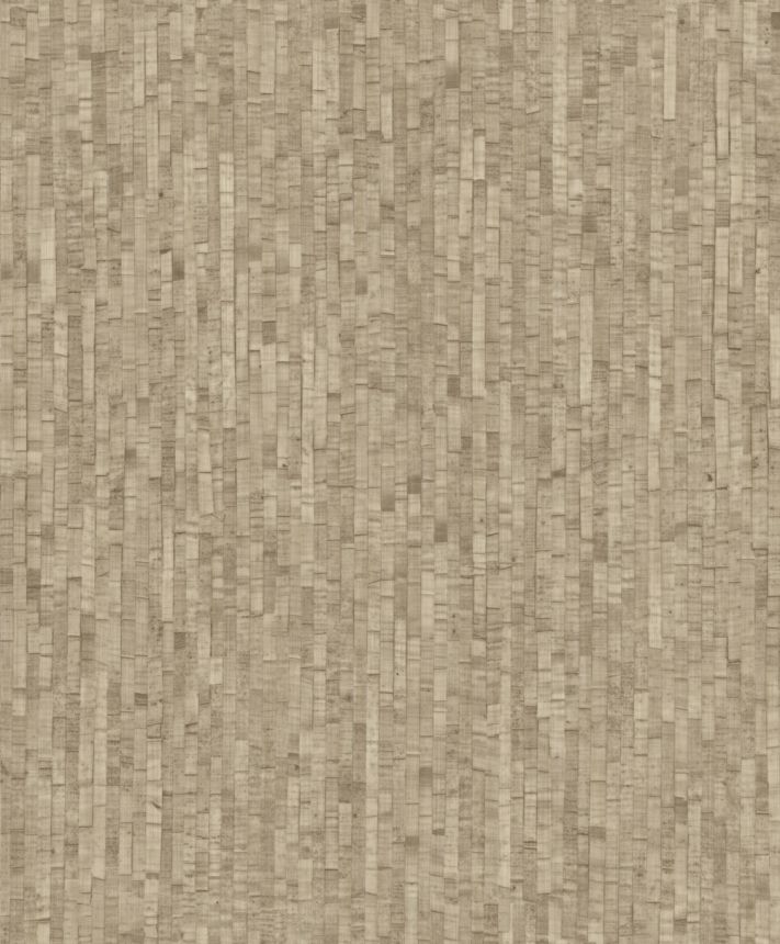 Vliesová tapeta na zeď, hnědo-béžová, imitace rohože, M64907, Nomade, Ugépa