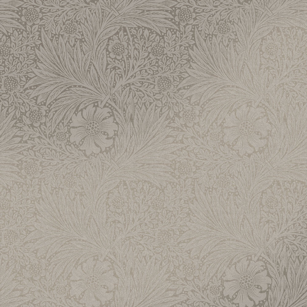 Vliesová tapeta na zeď, šedo-béžová, květiny, listy, 124257, William Morris At Home