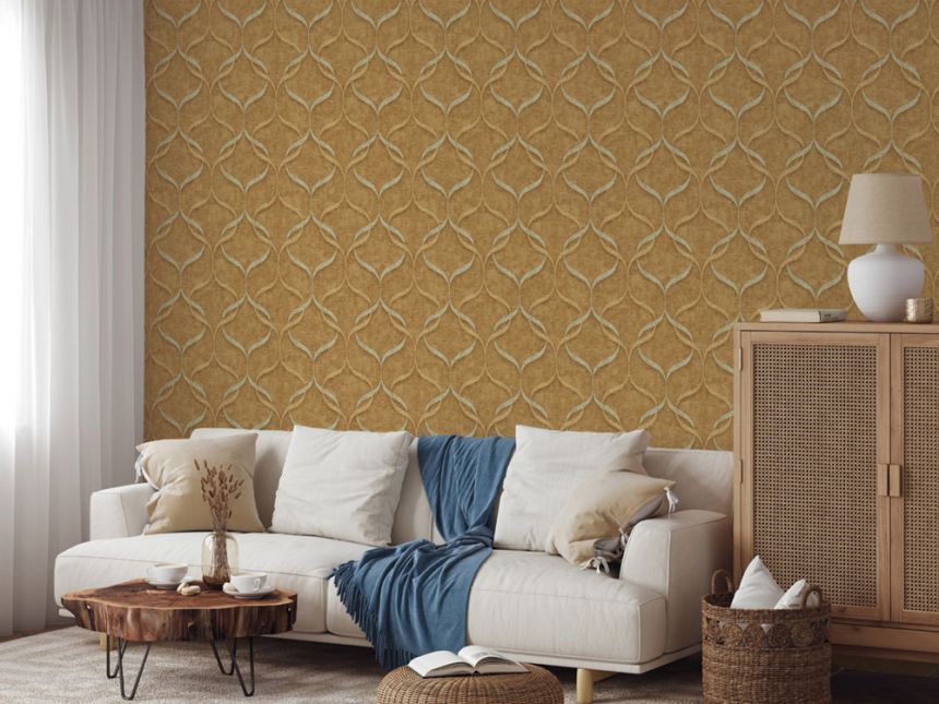 Luxusní vliesová tapeta na zeď, šedo-béžová, ornamenty, Z15532, Mini Trend,  Zambaiti Parati