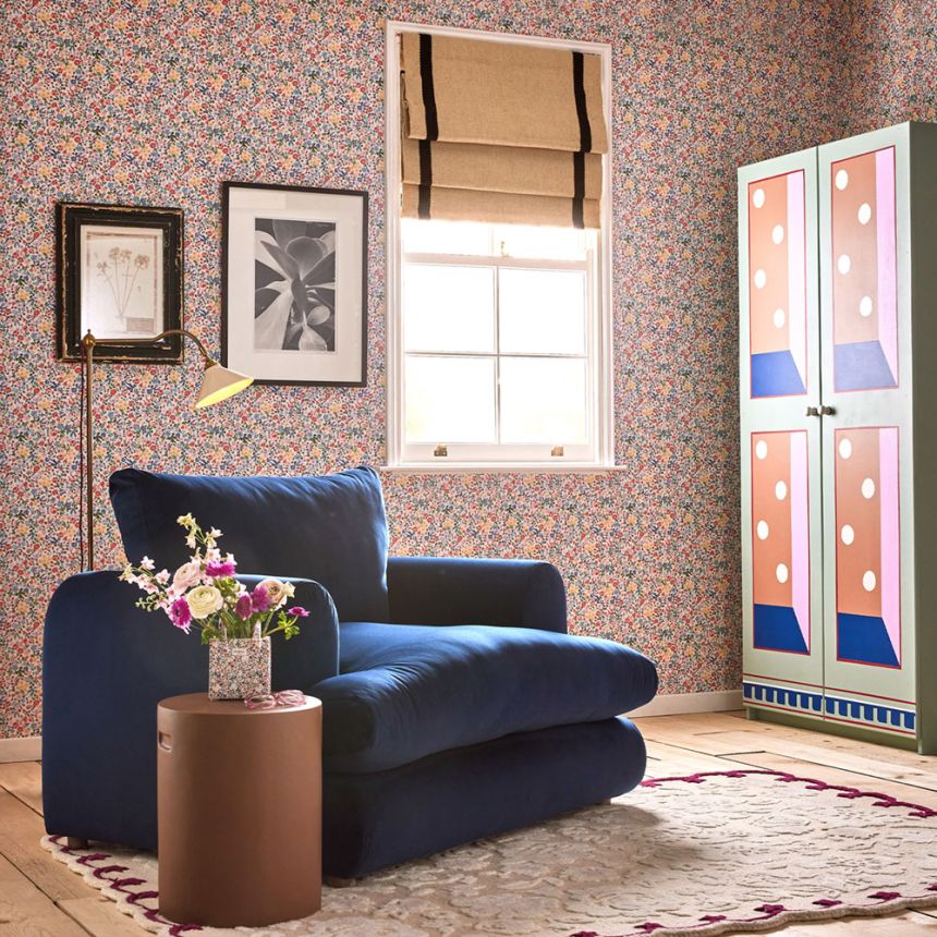 Vliesová tapeta na zeď, bílá, květiny, 125506, Cath Kidstone