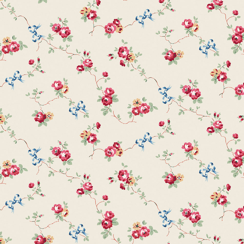 Vliesová tapeta na zeď, krémová, květiny, 125511, Cath Kidstone