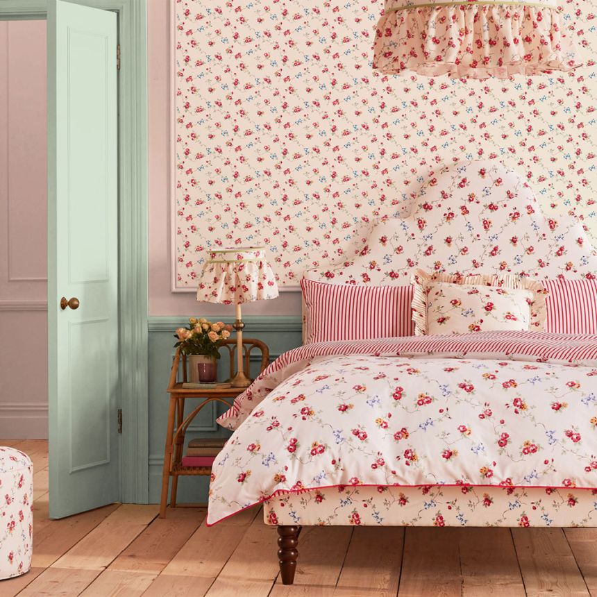 Vliesová tapeta na zeď, krémová, květiny, 125511, Cath Kidstone