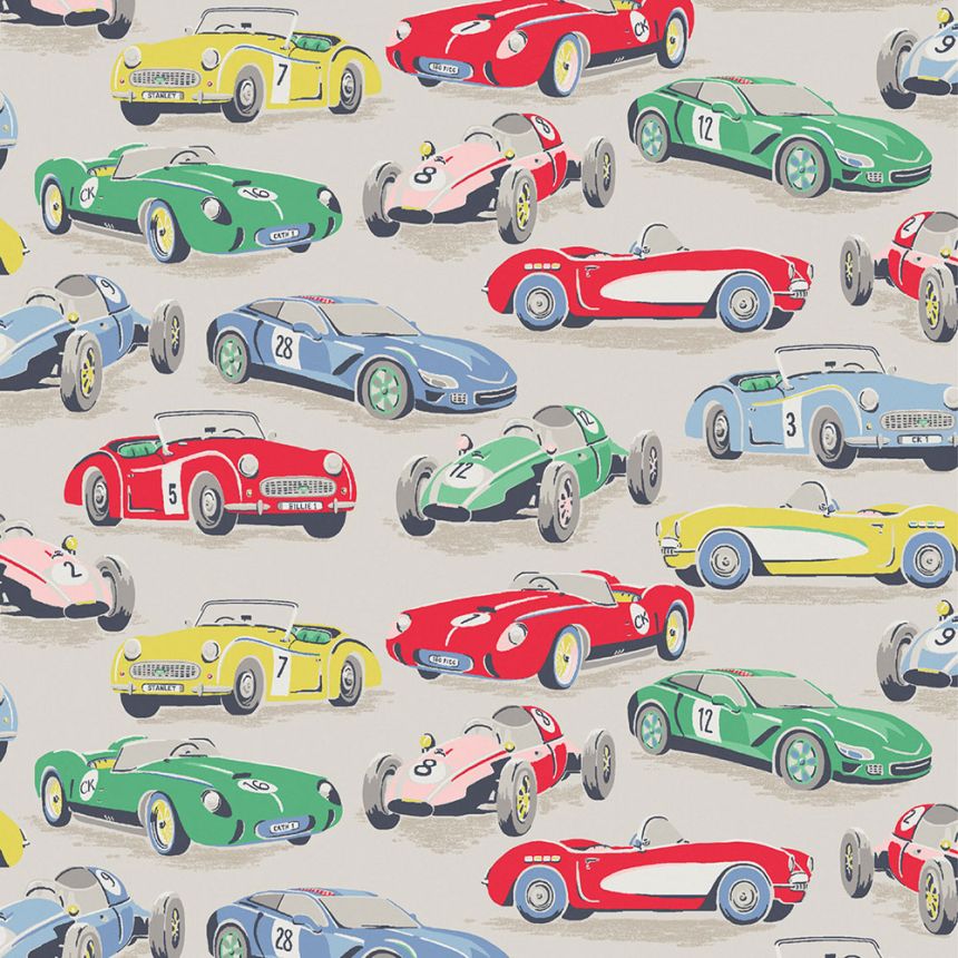 Vliesová tapeta na zeď, šedá, auta, 125535, Cath Kidstone