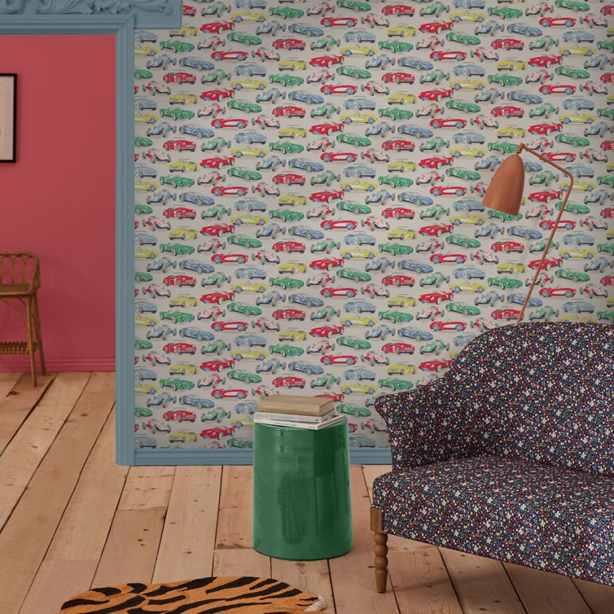 Vliesová tapeta na zeď, šedá, auta, 125535, Cath Kidstone