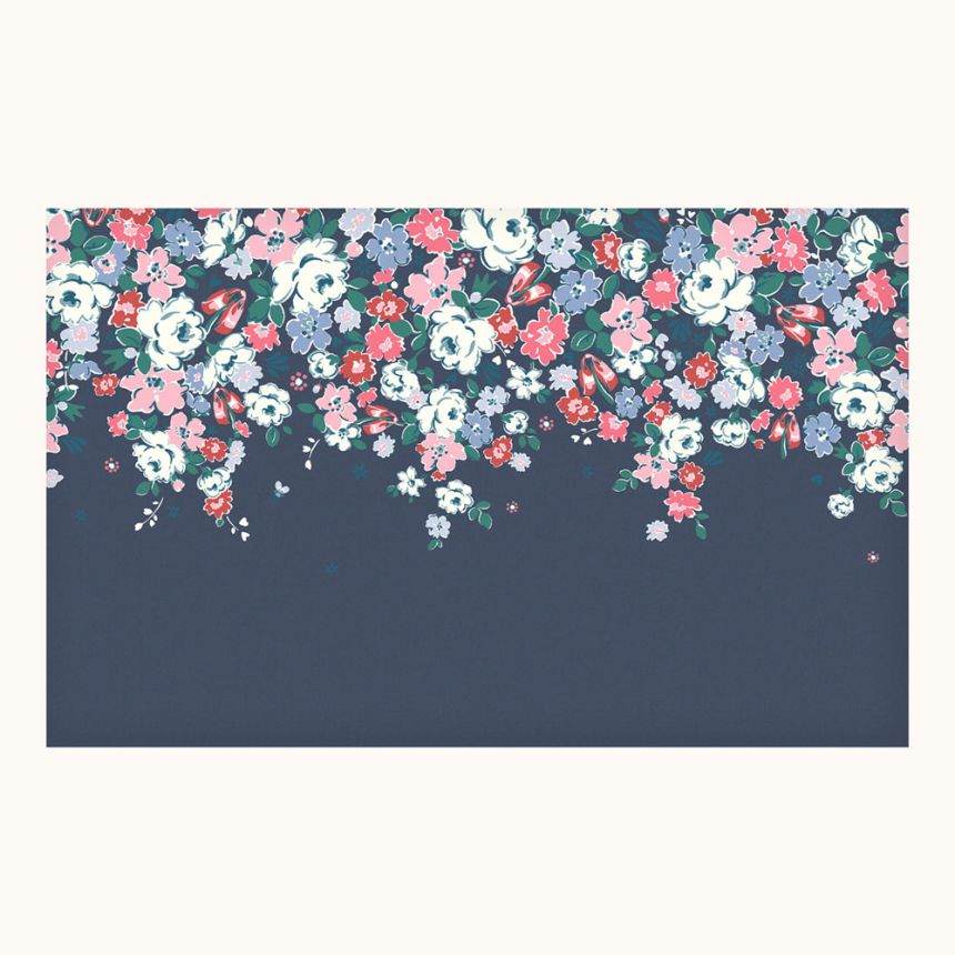 Vliesová obrazová tapeta na zeď, modrá, květiny, 127790FXST, Cath Kidstone