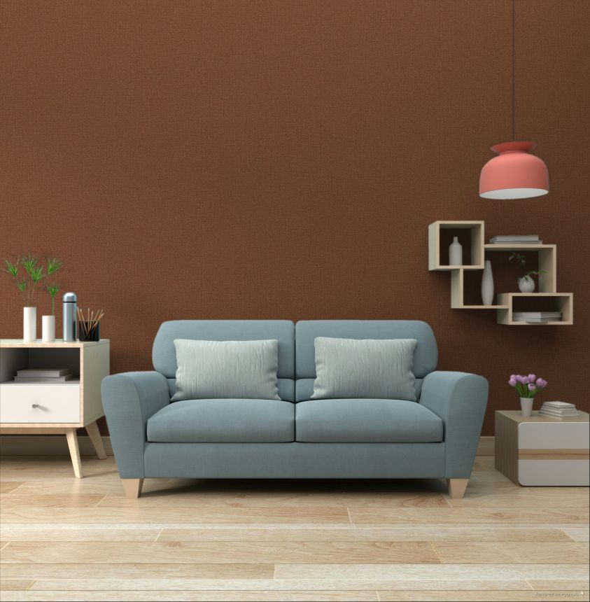 Vliesová tapeta na zeď, červená, imitace látky, 340626, Linen Look, Eijffinger