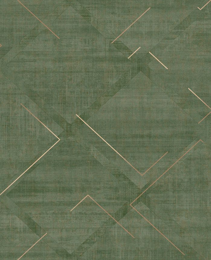 Geometrická vliesová tapeta na zeď, zelená, 124126, Element, Graham Brown Premium
