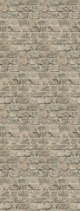 Vliesová obrazová tapeta na zeď, šedo-béžová, cihly, FW4055-3, Feature Walls, Decoprint