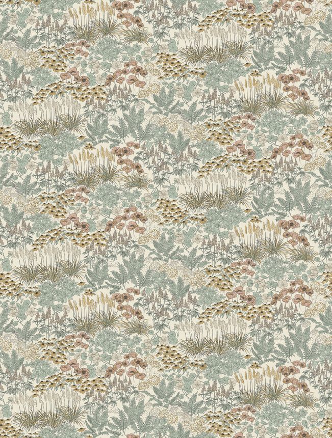 Vliesová obrazová tapeta na zeď, šedo-hnědá, květiny, FW4062-2, Feature Walls, Decoprint