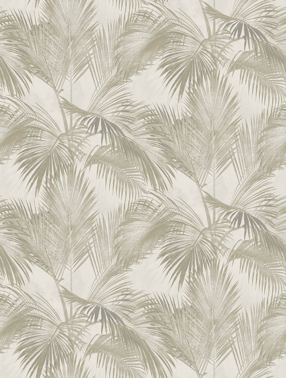 Vliesová obrazová tapeta na zeď, šedo-béžová, palmy, listy, FW4034-6, Feature Walls, Decoprint