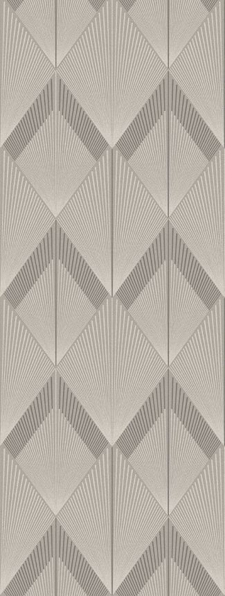 Geometrická vliesová obrazová tapeta na zeď, šedo-béžová, FW4035-5, Feature Walls, Decoprint