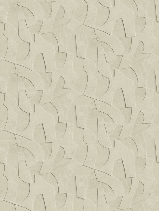 Geometrická vliesová obrazová tapeta na zeď, 3D, krémová, FW4042-2, Feature Walls, Decoprint