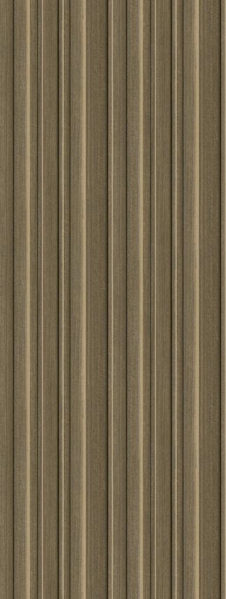 Vliesová obrazová tapeta na zeď, 3D imitace lamel, hnědá, FW4043-2, Feature Walls, Decoprint