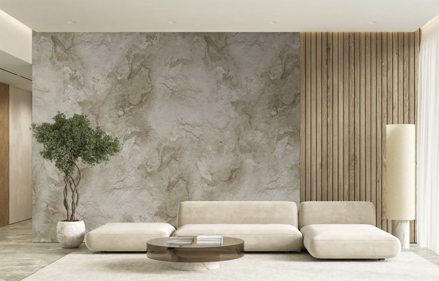 Vliesová obrazová tapeta na zeď, béžová, beton, FW4047-6, Feature Walls, Decoprint