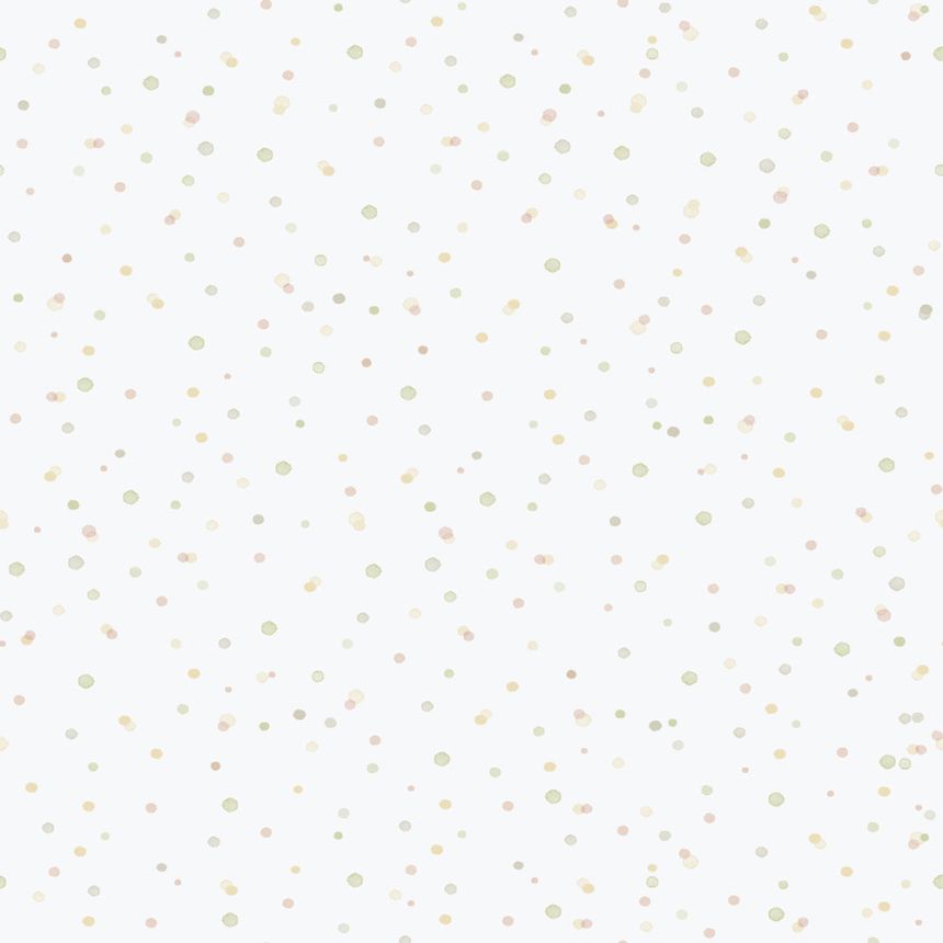 Dětská vliesová tapeta na zeď, zelená, puntíky, kaňky, 289-3, Enzo,  ICH Wallcoverings