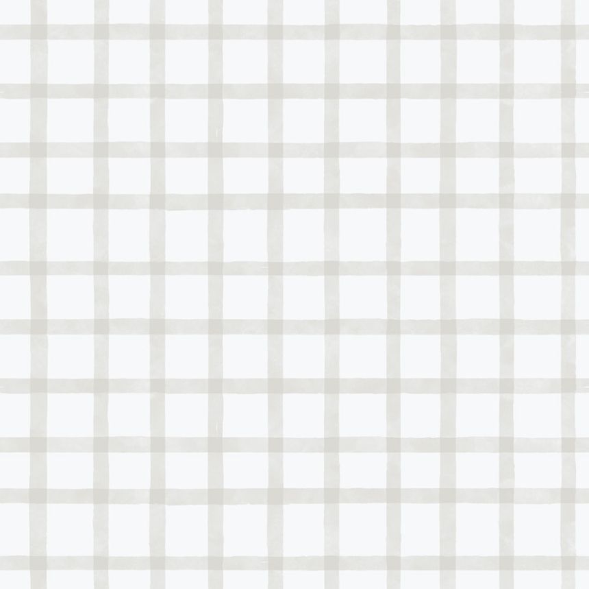 Geometrická vliesová tapeta na zeď, šedo-béžová, káro, 290-3, Enzo,  ICH Wallcoverings
