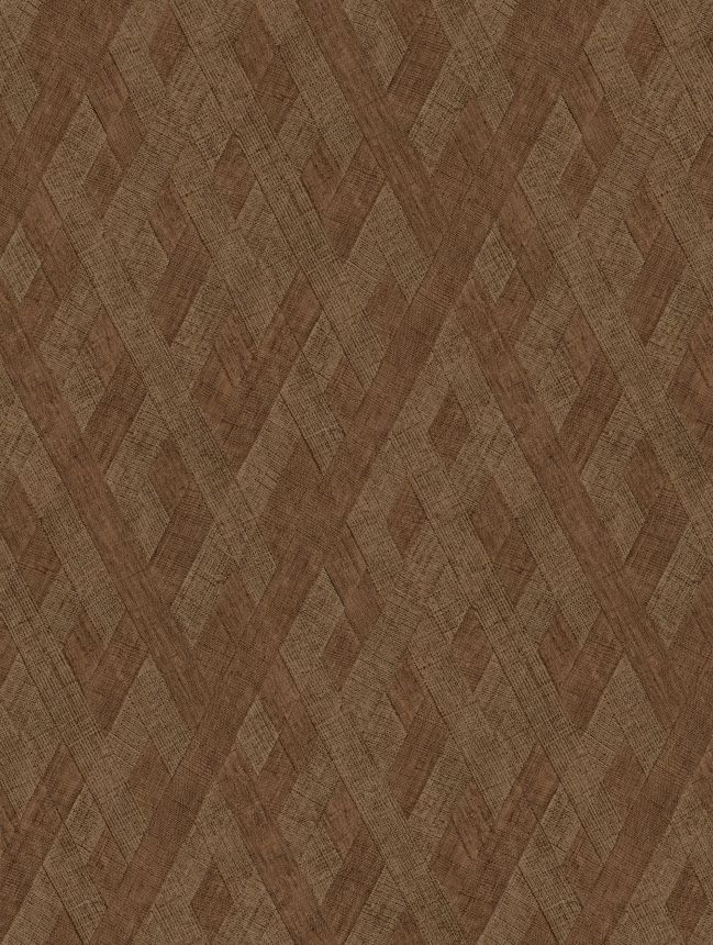 Luxusní vliesová tapeta na zeď, hnědá, imitace látky, Z57754, Architexture 2,  Zambaiti Parati