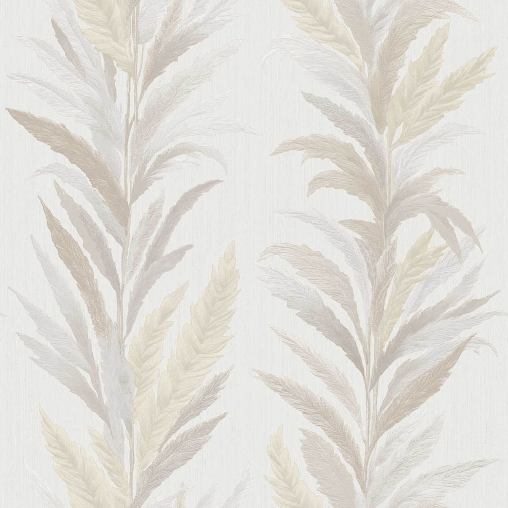 Vliesová tapeta na zeď, krémovo-šedá, listy, 35901, Ornamenta, Parato by Cristiana Masi
