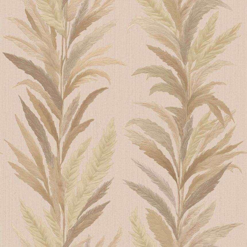 Vliesová tapeta na zeď, zlato-béžová, listy, 35904, Ornamenta, Parato by Cristiana Masi