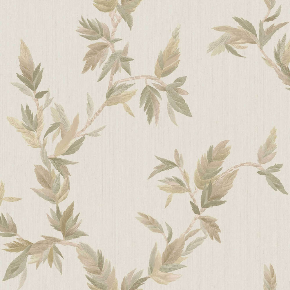 Vliesová tapeta na zeď, béžovo-zelená, listy, 35917, Ornamenta, Parato by Cristiana Masi