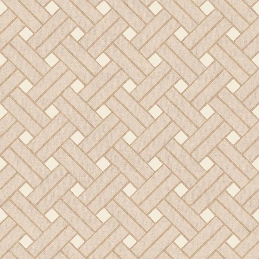 Geometrická vliesová tapeta na zeď, hnědo-béžová, 32423, Vitalis, Parato by Cristiana Masi