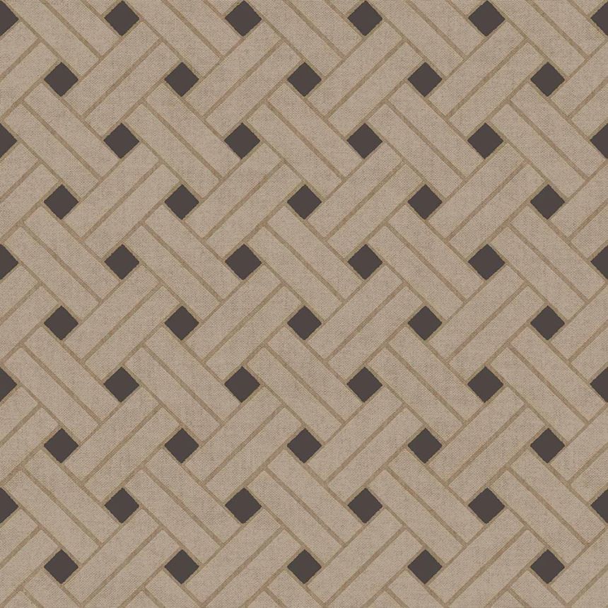 Geometrická vliesová tapeta na zeď, hnědo-černá, 32427, Vitalis, Parato by Cristiana Masi