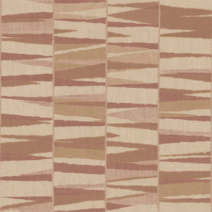 Geometrická vliesová tapeta na zeď, červeno-hnědá, 32448, Vitalis, Parato by Cristiana Masi