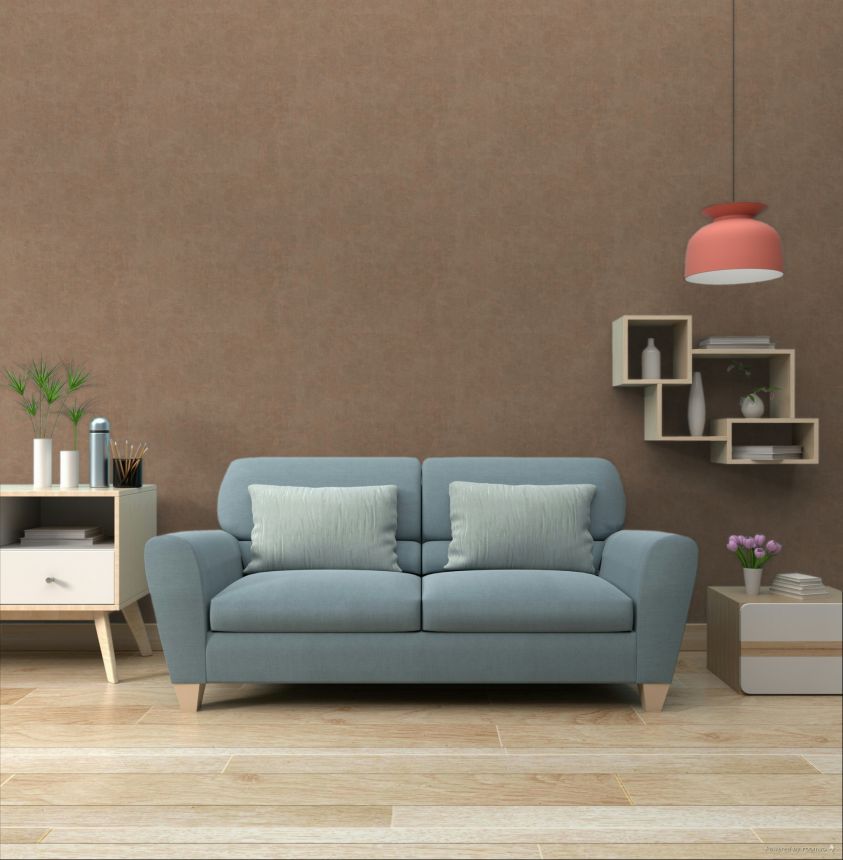 Vliesová tapeta na zeď, hnědá, imitace látky, 32478, Vitalis, Parato by Cristiana Masi