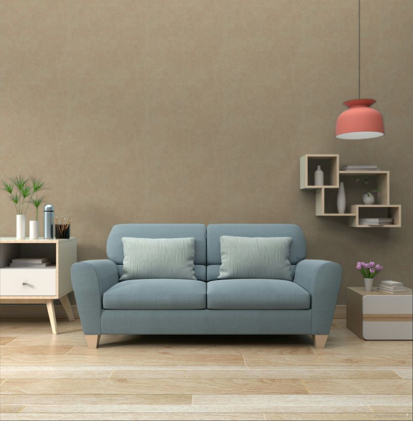 Vliesová tapeta na zeď, hnědá, imitace látky, 32483, Vitalis, Parato by Cristiana Masi