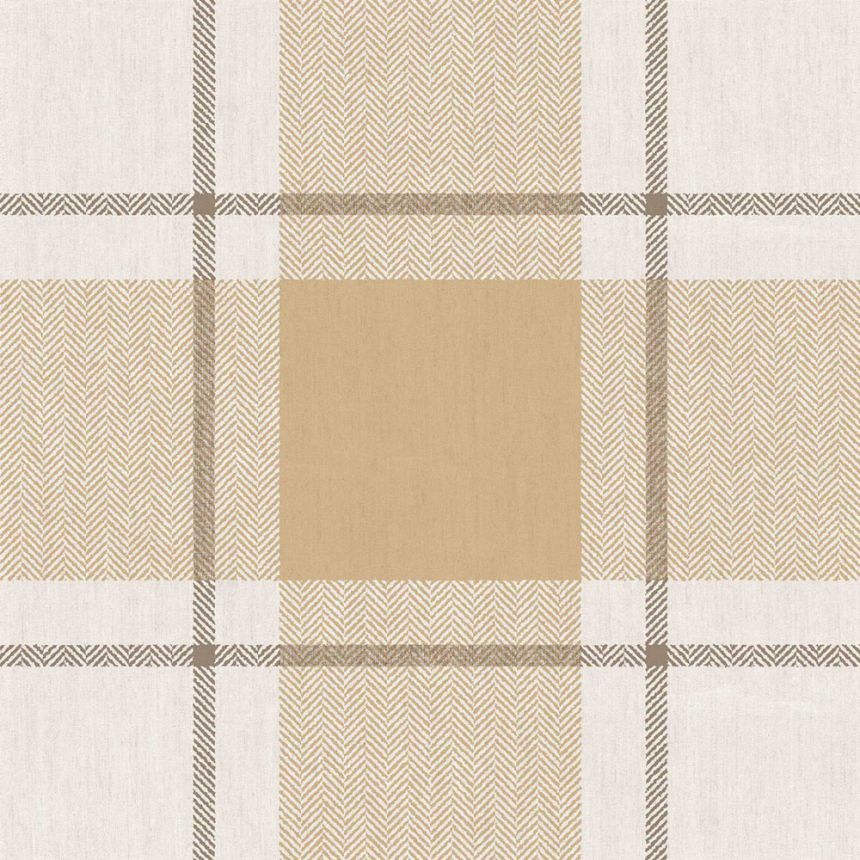 Vliesová tapeta na zeď, hnědo-béžová, imitace látky, 38403, Top Stripes, Parato by Cristiana Masi