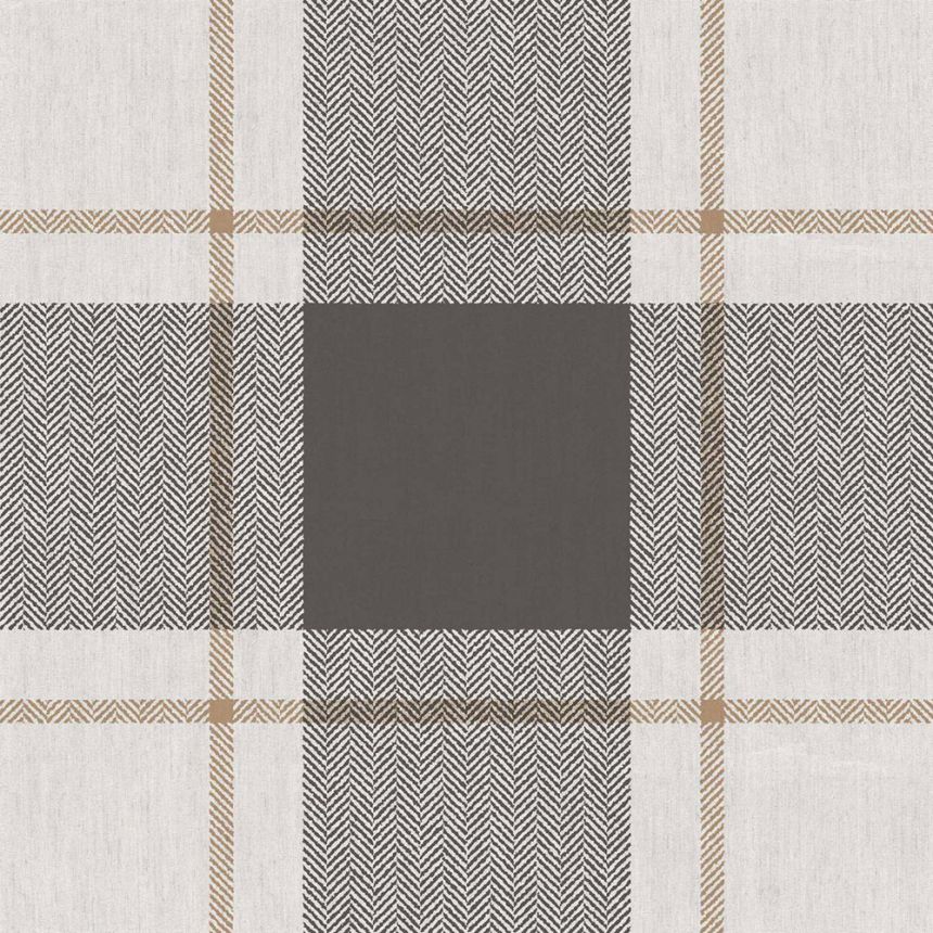 Vliesová tapeta na zeď, šedo-černá, imitace látky, 38409, Top Stripes, Parato by Cristiana Masi