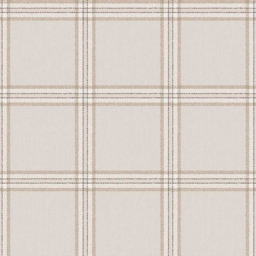 Vliesová tapeta na zeď, šedo-béžová, imitace látky, 38411, Top Stripes, Parato by Cristiana Masi
