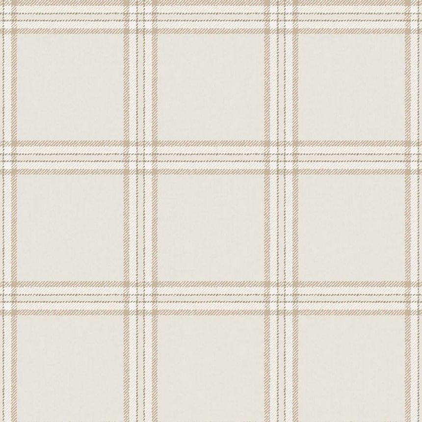 Vliesová tapeta na zeď, šedo-béžová, imitace látky, 38412, Top Stripes, Parato by Cristiana Masi