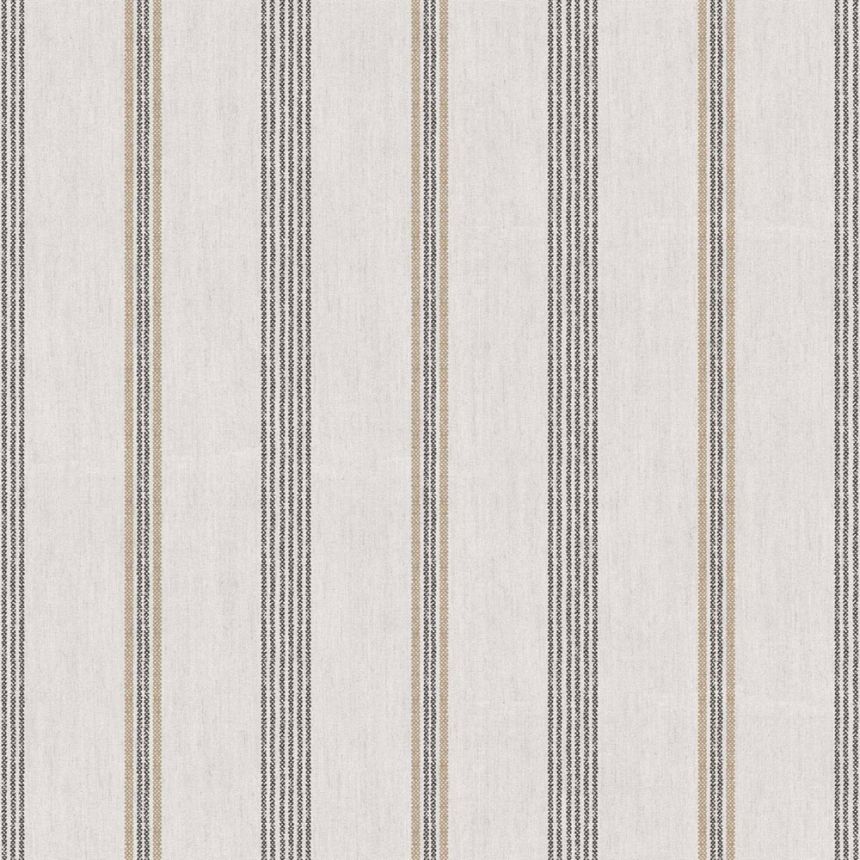 Vliesová tapeta na zeď, šedo-černá, imitace látky, pruhy, 38429, Top Stripes, Parato by Cristiana Masi