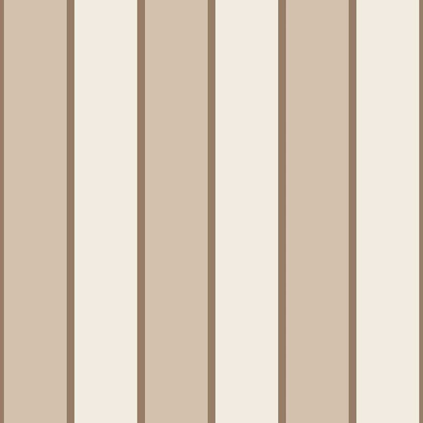 Vliesová tapeta na zeď, béžovo-hnědá, pruhy, 38468, Top Stripes, Parato by Cristiana Masi