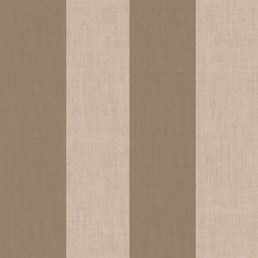 Vliesová tapeta na zeď, hnědá, imitace látky, pruhy, 38479, Top Stripes, Parato by Cristiana Masi