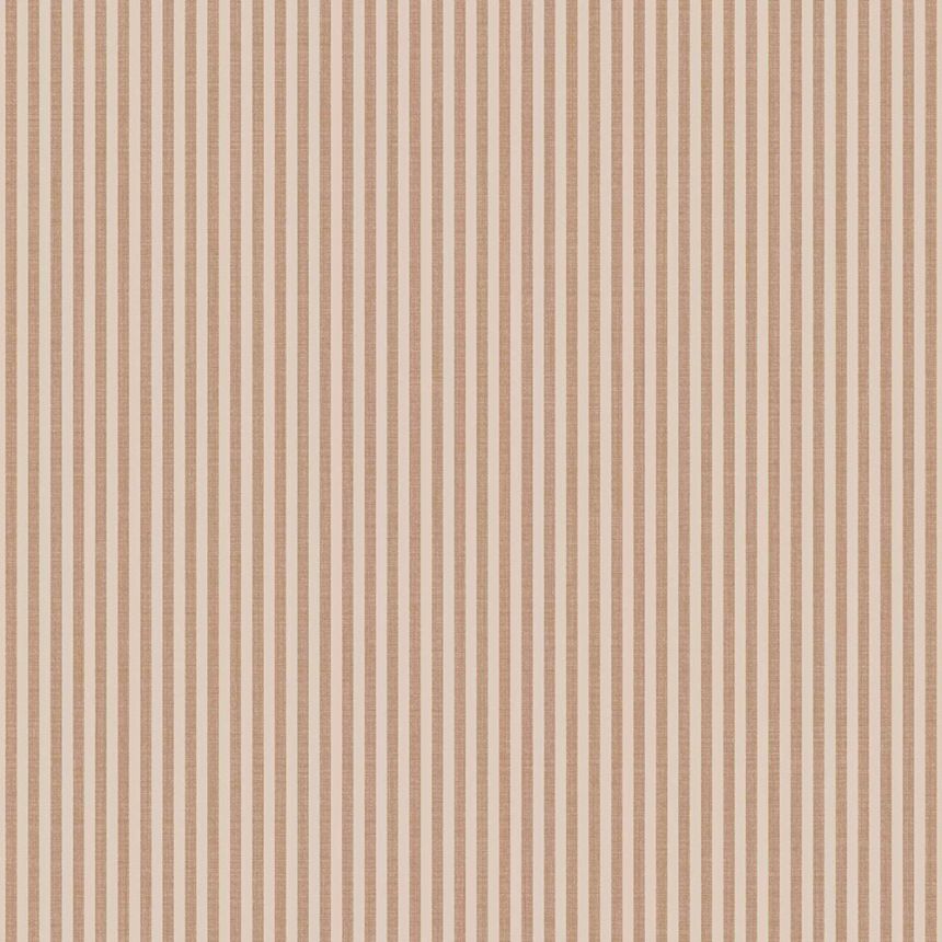 Vliesová tapeta na zeď, hnědá, imitace látky, pruhy, 38488, Top Stripes, Parato by Cristiana Masi