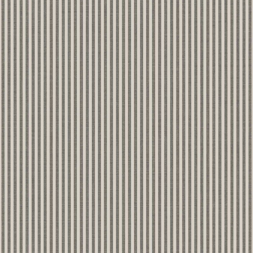 Vliesová tapeta na zeď, šedo-černá, imitace látky, pruhy, 38489, Top Stripes, Parato by Cristiana Masi