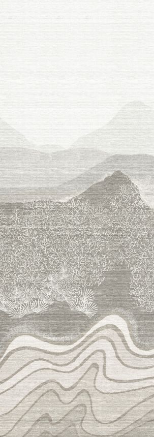 Vliesová obrazová tapeta na zeď, šedá, horská krajina, DGZON2012-260, Amazone, Masureel