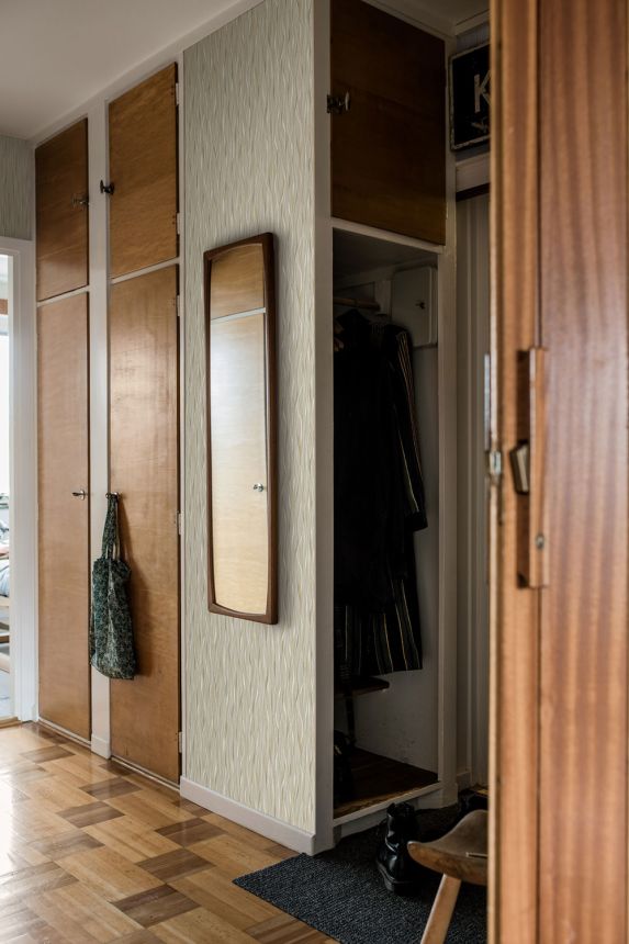 Vliesová tapeta na zeď, šedá, vlnité linie, 4177, Alla Tiders Hus, Borastapeter