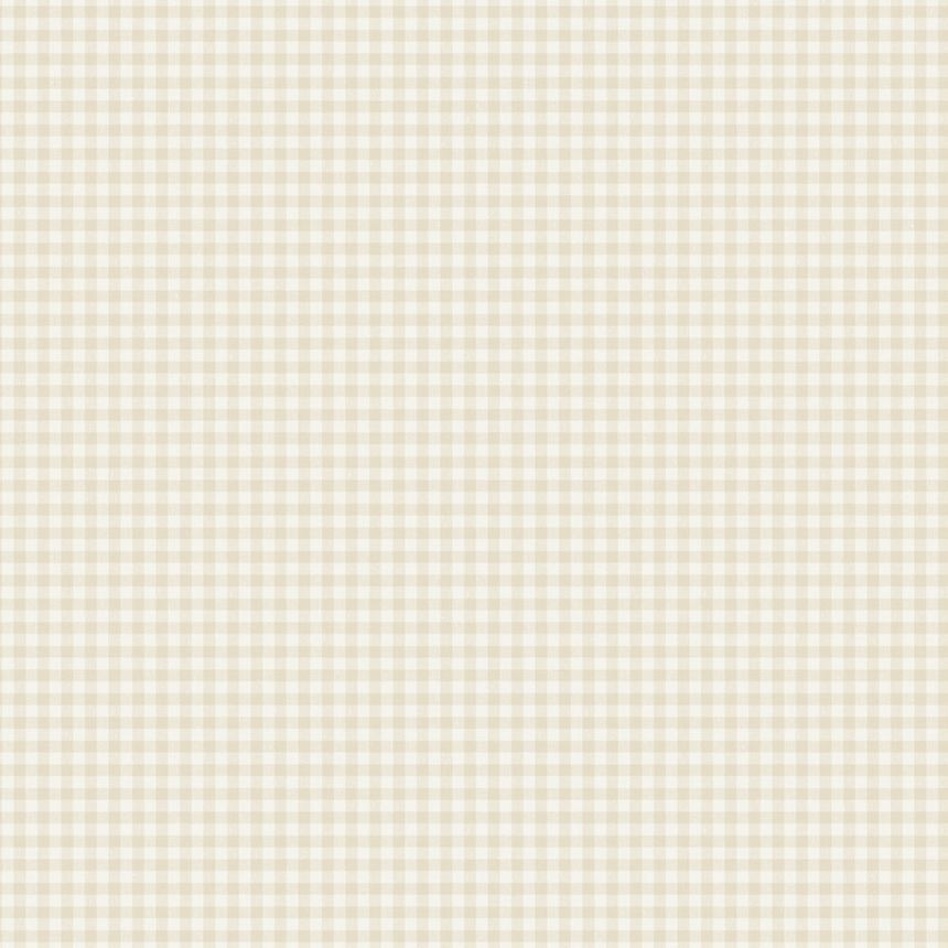 Vliesová tapeta na zeď, béžovo-bílá, káro, 7867, Newbie Wallpaper, Borastapeter