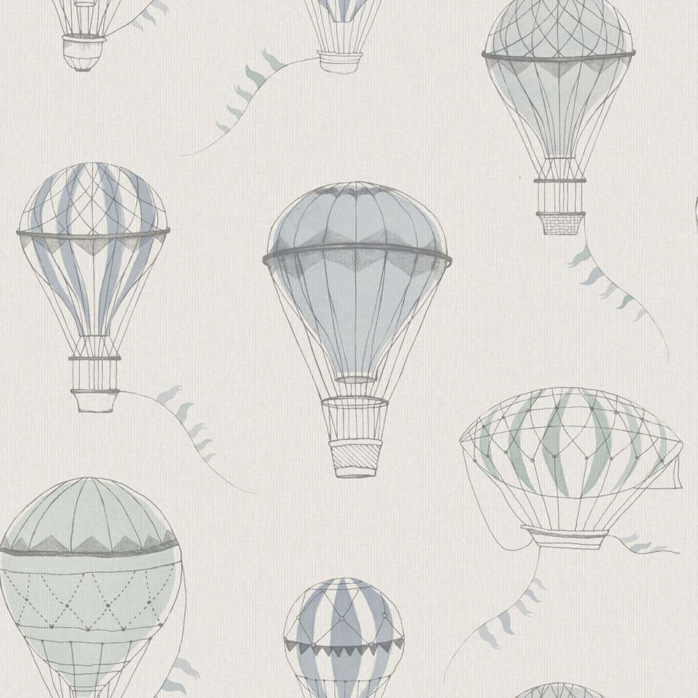 Vliesová tapeta na zeď, modro-zelená, balony, 6940, Newbie Wallpaper, Borastapeter