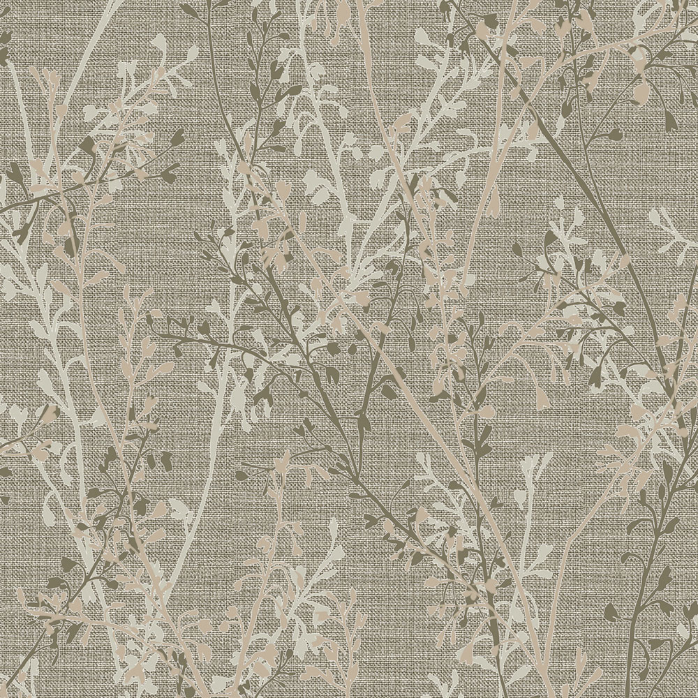 Vliesová tapeta na zeď, hnědo-béžová, větvičky, 128042, Refine, Graham Brown Boutique