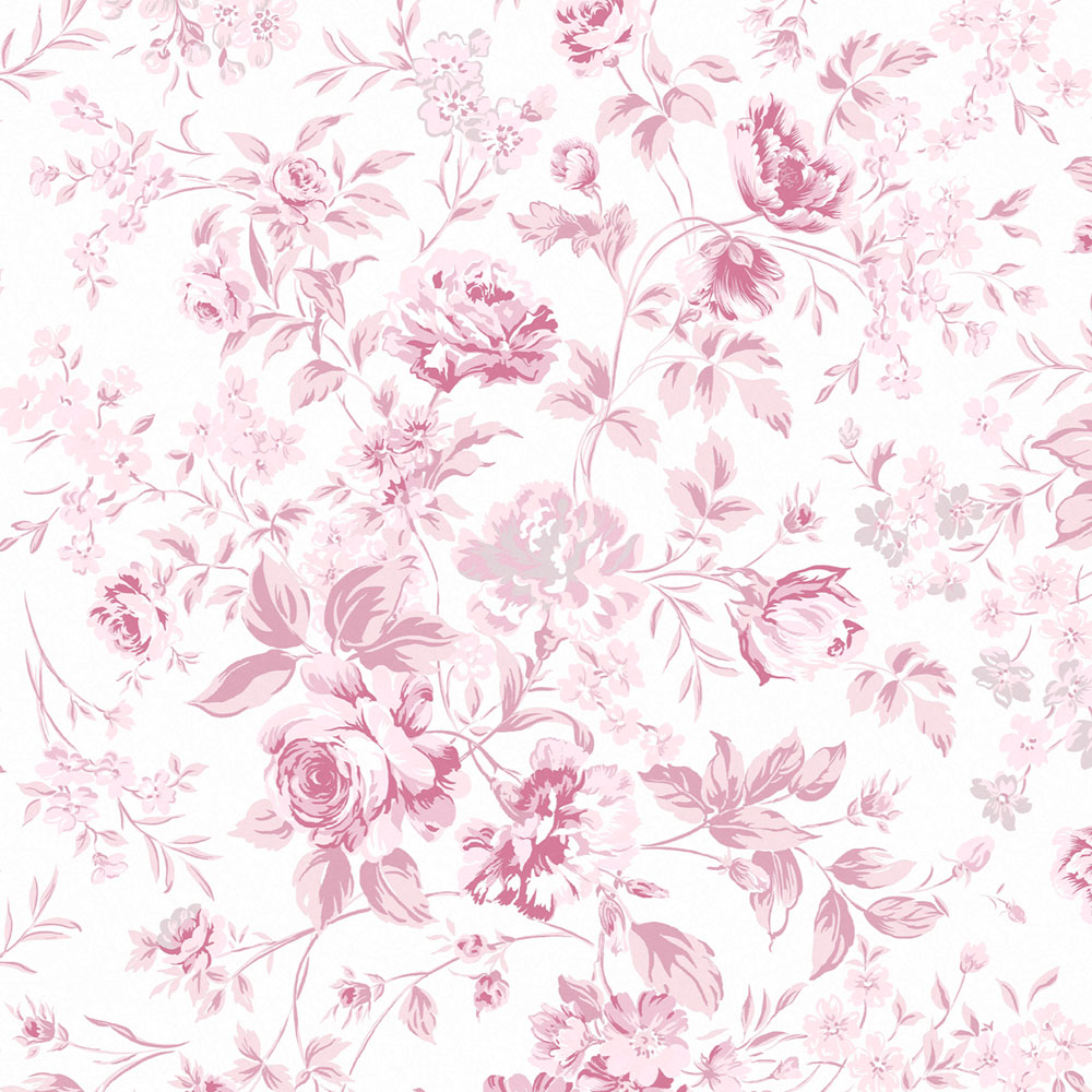 Vliesová tapeta na zeď, růžová, květiny, 125110, Shabby Chic by Rachel Ashwell
