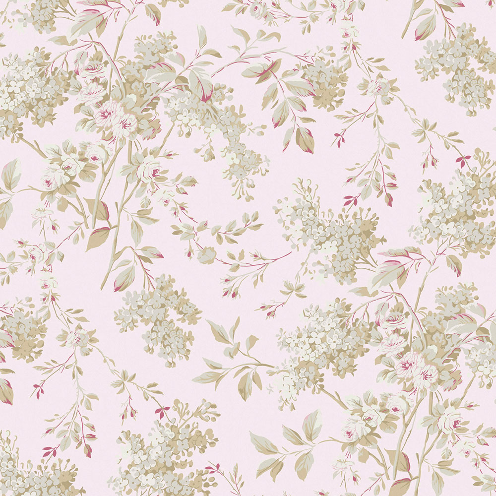 Vliesová tapeta na zeď, růžová, květiny, 125124, Shabby Chic by Rachel Ashwell