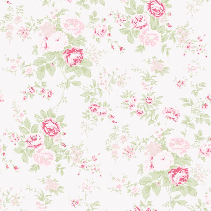 Vliesová tapeta na zeď, krémová, květiny, 125132, Shabby Chic by Rachel Ashwell