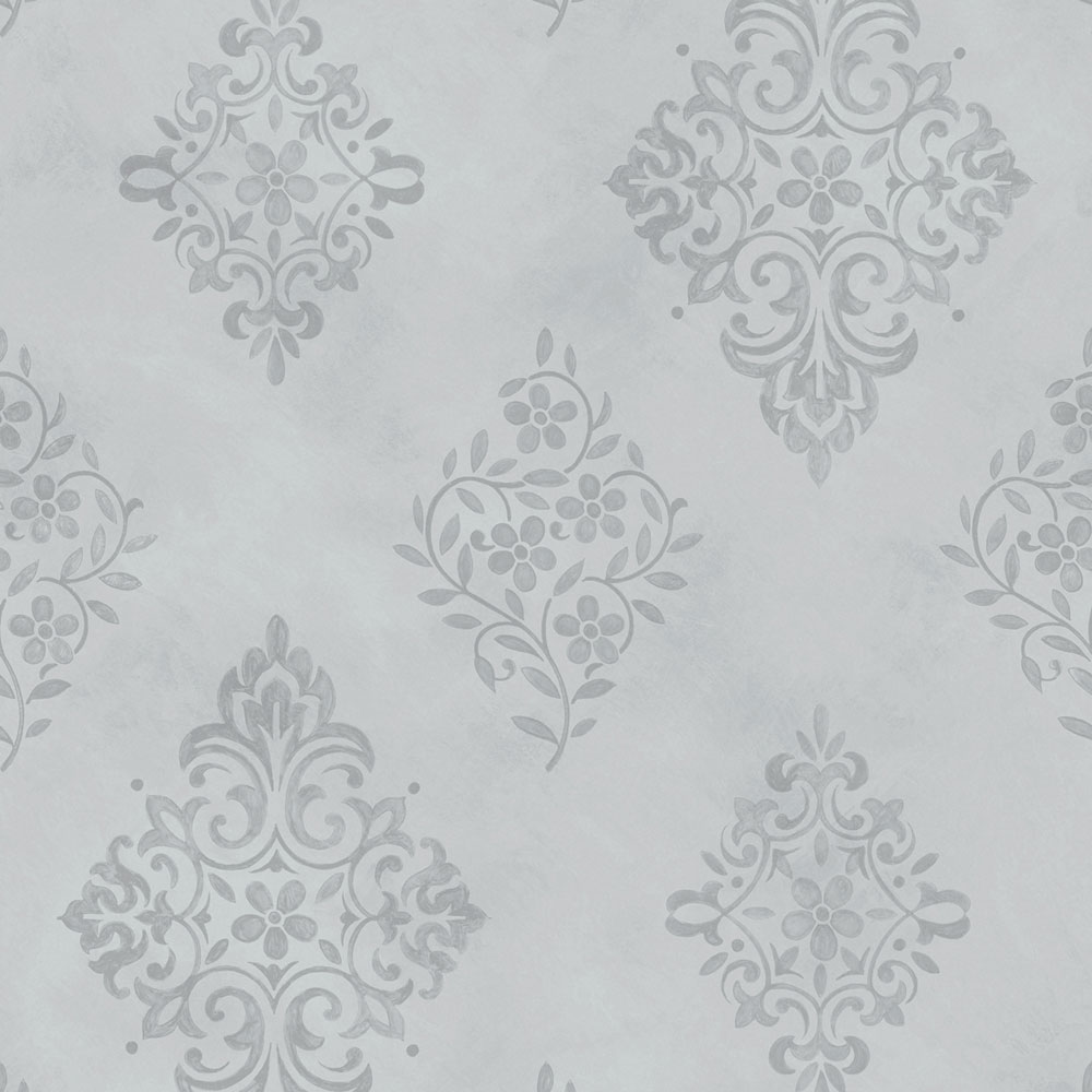 Vliesová tapeta na zeď, modrá, zámecká, ornamenty, 125137, Shabby Chic by Rachel Ashwell