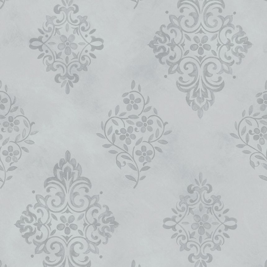 Vliesová tapeta na zeď, modrá, zámecká, ornamenty, 125137, Shabby Chic by Rachel Ashwell